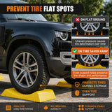 Nilight Tire Saver Ramps, 19.7 Inch RV Car Flat Spot Prevention Storage Pads, 4-Pack, view 2
