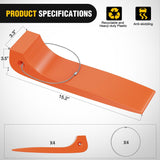 Nilight Tire Skates 4Pack – Rollback Tow Truck & Flatbed Carrier Accessories, Low Friction Skids for Locked Wheel Towing & Disabled Vehicle Recovery, 4000 lbs, Orange, view 2