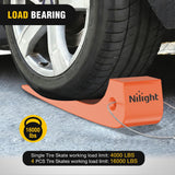 Nilight Tire Skates 4Pack – Rollback Tow Truck & Flatbed Carrier Accessories, Low Friction Skids for Locked Wheel Towing & Disabled Vehicle Recovery, 4000 lbs, Orange, view 3