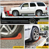 Nilight Tire Skates 4Pack – Rollback Tow Truck & Flatbed Carrier Accessories, Low Friction Skids for Locked Wheel Towing & Disabled Vehicle Recovery, 4000 lbs, Orange, view 5