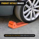 Nilight Tire Skates 4Pack – Rollback Tow Truck & Flatbed Carrier Accessories, Low Friction Skids for Locked Wheel Towing & Disabled Vehicle Recovery, 4000 lbs, Orange, view 6