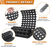 Nilight Tire Traction Mats, 7 Ton Heavy-Duty Recovery Tracks for Off-Road 4X4, SUV, Truck & Van in Snow, Mud, Ice & Sand, 39 Inch Portable Emergency Devices with Storage Bag (2 Pack), view 4