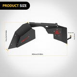 Nilight TJ Front Inner Fender Liners Fit for 1997 1998 1999 2000 2001 2002 2003 2004 2005 2006 Jeep Wrangler TJ & LJ, 2PCS Offroad Powder Coated Steel Splash Mud Guard Wheel Well Liner Covers, view 2