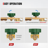 Nilight Top Post Battery Switch Heavy Duty 12DVC 125A Negative Kill Power Master Cut Off Isolator with Green Knob Quick Disconnect for Car Auto Truck Boat RV ATV, view 2