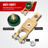 Nilight Top Post Battery Switch Heavy Duty 12DVC 125A Negative Kill Power Master Cut Off Isolator with Green Knob Quick Disconnect for Car Auto Truck Boat RV ATV, view 5