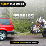 Nilight Tow Bar with Safety Chains, Coupler Fits 2-Inch Hitch Ball, 5500 lbs Towing Capacity, 41-in Opening Width, Bumper-Mounted Universal Towing Bar for RV, Car, Trailer, Truck, Alloy Steel, view 6