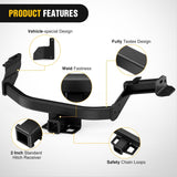 Nilight Tow Hitch for 2021-2025 Hyundai Santa Fe 2021-2025 Kia Sorento | 2 Inch Receiver Class 3 Trailer Hitch for 2021 2022 2023 2024 2025 Hyundai Santa Fe 2021-2025 Kia Sorento Black Powder Coated, view 4