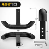 Nilight Tow Hitch Step 2 inch Receiver Heavy Duty Steel Rear Bumper Guard | for Pickup Truck SUV Van Universal 350lbs Capacity Wide Non Slip Trailer Hitch Step Bar with 5/8 inch Pin Clip, view 2