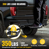Nilight Tow Hitch Step Bar 2 Inch Receiver Bumper Guard Jeep Truck SUV Van | Rear Bumper Protector Heavy Duty Steel 350lbs Capacity Wide Non-Slip 5/8 Inch Pin Clip Anti-Rattle Stabilizer Rust-Resistant, view 4