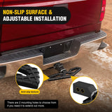 Nilight Tow Hitch Step Bar 2 Inch Receiver Bumper Guard Jeep Truck SUV Van | Rear Bumper Protector Heavy Duty Steel 350lbs Capacity Wide Non-Slip 5/8 Inch Pin Clip Anti-Rattle Stabilizer Rust-Resistant, view 6