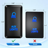 Nilight Toyota AUX Lights Push Button Switch 12V ON Off Switch with Connector Wire Kit, view 2