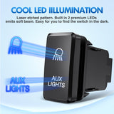 Nilight Toyota AUX Lights Push Button Switch 12V ON Off Switch with Connector Wire Kit, view 4