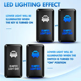 Nilight Toyota Bumper Light Bar Push Button ON/Off Switch, view 4