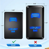 Nilight Toyota LED Light Bar Push Button ON/Off Switch, view 2