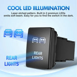 Nilight Toyota Rear Lights Push Button ON/Off Switch, view 4