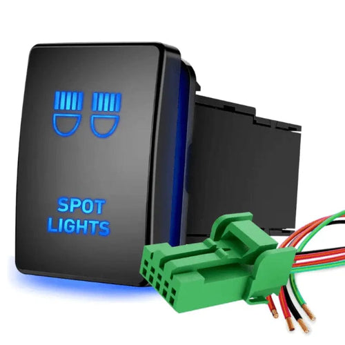 Nilight Toyota Spot Lights Push Button ON/Off Small Switch