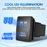 Nilight Toyota Spot Lights Push Button ON/Off Small Switch, view 4