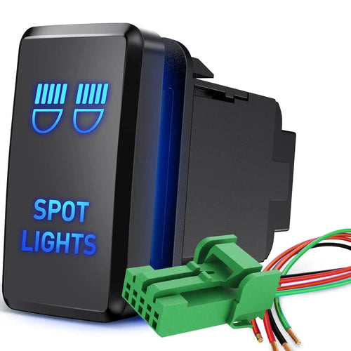 Nilight Toyota Spot Lights Push Button ON/Off Tall Switch