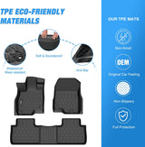 Nilight TPE Floor Mats for Acura RDX 2019 2020 2021 2022 2023 2024 2025 2026, All Weather Custom Fit Heavy Duty Floor Liners, view 3