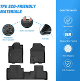 Nilight TPE Floor Mats for Acura RDX 8-Way Power Seats 2013 2014 2015 2016 2017 2018, All Weather Custom Fit Heavy Duty Floor Liners, view 3