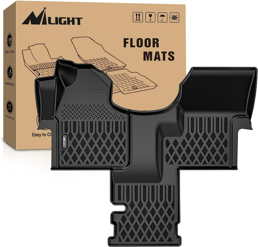 Nilight TPE Floor Mats for All Mercedes Benz Sprinter 2500 3500 2019 2020 2021 2022 2023 2024 2025 Weather Custom Fit Heavy Duty Floor Liners