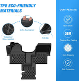 Nilight TPE Floor Mats for All Mercedes Benz Sprinter 2500 3500 2019 2020 2021 2022 2023 2024 2025 Weather Custom Fit Heavy Duty Floor Liners, view 3