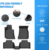Nilight TPE Floor Mats for BMW 3 Series G20 330i 330i xDrive RWD Sedan Only 2019 2020 2021 2022 2023 2024 2025 All Weather Custom Fit Heavy Duty Floor Liners, view 3