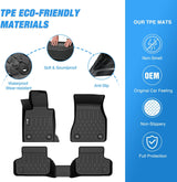 Nilight TPE Floor Mats for BMW 5 Series G30 520i 530e 530i 535i 540i 540d 550i 2017 2018 2019 2020 2021 2022 2023, All Weather Custom Fit Heavy Duty Floor Liners, view 3