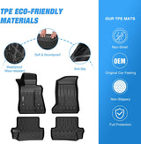 Nilight TPE Floor Mats for Chevy Chevrolet Camaro 2016 2017 2018 2019 2020 2021 2022 2023 2024 All Weather Custom Fit Heavy Duty Floor Liners, view 3