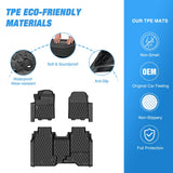 Nilight TPE Floor Mats for Chevy Chevrolet Silverado EV WT Only 2024 2025 2026 All Weather Custom Fit Heavy Duty Floor Liners, view 3
