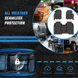 Nilight TPE Floor Mats for Chevy Chevrolet Silverado EV WT Only 2024 2025 2026 All Weather Custom Fit Heavy Duty Floor Liners, view 6