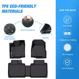 Nilight 2010 2011 2012 2013 2014 2015 2016 2017 Chevy Equinox / GMC Terrain TPE Floor Mats, view 3