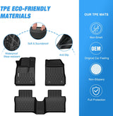 Nilight TPE Floor Mats for Chevy Impala 2014 2015 2016 2017 2018 2019 2020 (Not for Vinyl Floors) All Weather Custom Fit Heavy Duty Floor Liners, view 3