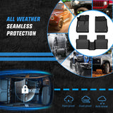Nilight TPE Floor Mats for Chevy Impala 2014 2015 2016 2017 2018 2019 2020 (Not for Vinyl Floors) All Weather Custom Fit Heavy Duty Floor Liners, view 5