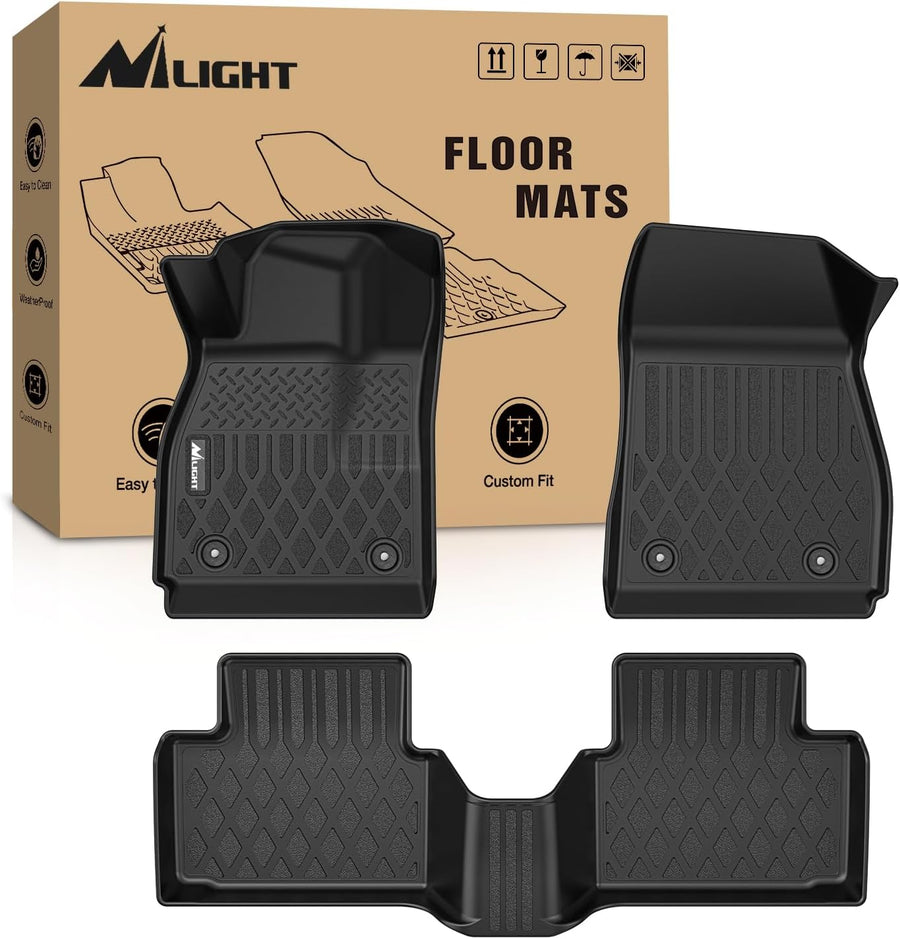 Nilight TPE Floor Mats for Chevy Malibu 2013 2014 2015, 2016 Chevrolet Malibu Limited Only, All Weather Custom Fit Heavy Duty Floor Liners