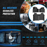 Nilight TPE Floor Mats for Chevy Silverado GMC Sierra 1500 Bench Seat 2019-2026, 2020 2021 2022 2023 2024 2025 2026 Chevrolet Silverado GMC Sierra 2500HD 3500HD Crew Cab W/O Rear Underseat Storage Box, view 5