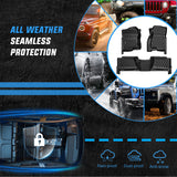 Nilight TPE Floor Mats for Chevy Silverado GMC Sierra 1500 Crew Cab 2007-2013, Silverado GMC Sierra 2500 3500 2007 2008 2009 2010 2011 2012 2013 2014 All Weather Custom Fit Heavy Duty Floor Liners, view 6