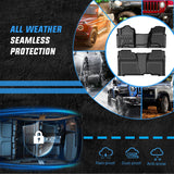 Nilight TPE Floor Mats for Chevy Silverado GMC Sierra 1500 Crew Cab 2014-2018, Chevrolet Silverado Sierra 2500HD 3500HD 2015 2016 2017 2018 2019 All Weather Custom Fit Heavy Duty Floor Liners, view 5