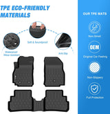Nilight TPE Floor Mats for Chevy Spark 2016 2017 2018 2019 2020 2021 2022 2023, All Weather Custom Fit Heavy Duty Floor Liners, view 3