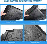 Nilight TPE Floor Mats for Chevy Tahoe GMC Yukon Denali Cadillac Escalade Bucket Seats 2021 2022 2023 2024 2025 2026 All Weather Custom Fit Heavy Duty Floor Liners, view 4