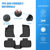 Nilight TPE Floor Mats for Dodge Charger AWD Chrysler 300 AWD 2011 2012 2013 2014 2015 2016 2017 2018 2019 2020 2021 2022 2023, view 3