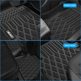 Nilight TPE Floor Mats for Dodge Durango 7 Seats 2nd Row Bench Seat 2016 2017 2018 2019 2020 2021 2022 2023 2024 2025 2026 All Weather Custom Fit Heavy Duty Floor Liners, view 5