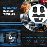 Nilight TPE Floor Mats for Dodge Durango 7 Seats 2nd Row Bench Seat 2016 2017 2018 2019 2020 2021 2022 2023 2024 2025 2026 All Weather Custom Fit Heavy Duty Floor Liners, view 6