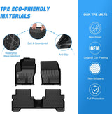 Nilight TPE Floor Mats for Ford Escape 2013-2019 / Ford C-Max 2013 2014 2015 2016 2017 2018 All Weather Custom Fit Heavy Duty Floor Liners, view 3