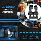 Nilight TPE Floor Mats for Ford Expedition & Max Bench Seat 2018 2019 2020 2021 2022 2023 2024 2025 All Weather Custom Fit Heavy Duty Floor Liners, view 5