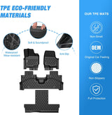 Nilight TPE Floor Mats for Ford Expedition Max Lincoln Navigator L 7 Seats 2025 2026 All Weather Custom Fit Heavy Duty Floor Liners, view 3