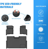 Nilight TPE Floor Mats for Ford F150 F-150 SuperCrew Crew Cab Bucket Seat 2010 2011 2012 2013 2014, All Weather Custom Fit Heavy Duty Floor Liners, view 3