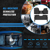 Nilight TPE Floor Mats for Ford F250 F350 F450 F550 Super Duty Crew Cab Bench Seat 2017 2018 2019 2020 2021 2022 2023 2024 2025 2026 All Weather Custom Fit Heavy Duty Floor Liners, view 5