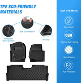 Nilight TPE Floor Mats for Ford F250 F350 F450 F550 Super Duty Crew Cab Bucket Seat 2017 2018 2019 2020 2021 2022 2023 2024 2025 2026 All Weather Custom Fit Heavy Duty Floor Liners, view 3