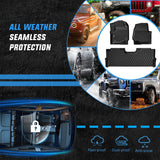 Nilight TPE Floor Mats for Ford F250 F350 F450 F550 Super Duty Crew Cab Bucket Seat 2017 2018 2019 2020 2021 2022 2023 2024 2025 2026 All Weather Custom Fit Heavy Duty Floor Liners, view 5
